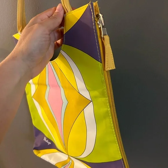 Psychedelic Multicolor shoulder bag y2k 70s inspired - Picture 2 of 5